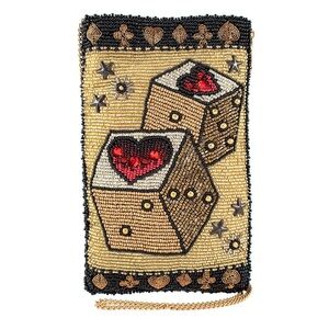 Mary Frances • NWOT Roll the Dice Beaded Bag